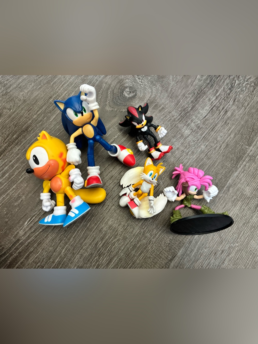 Sonic the Hedgehog Jakks Action Figure Set Lot of 5 Tails Shadow Amy Rose